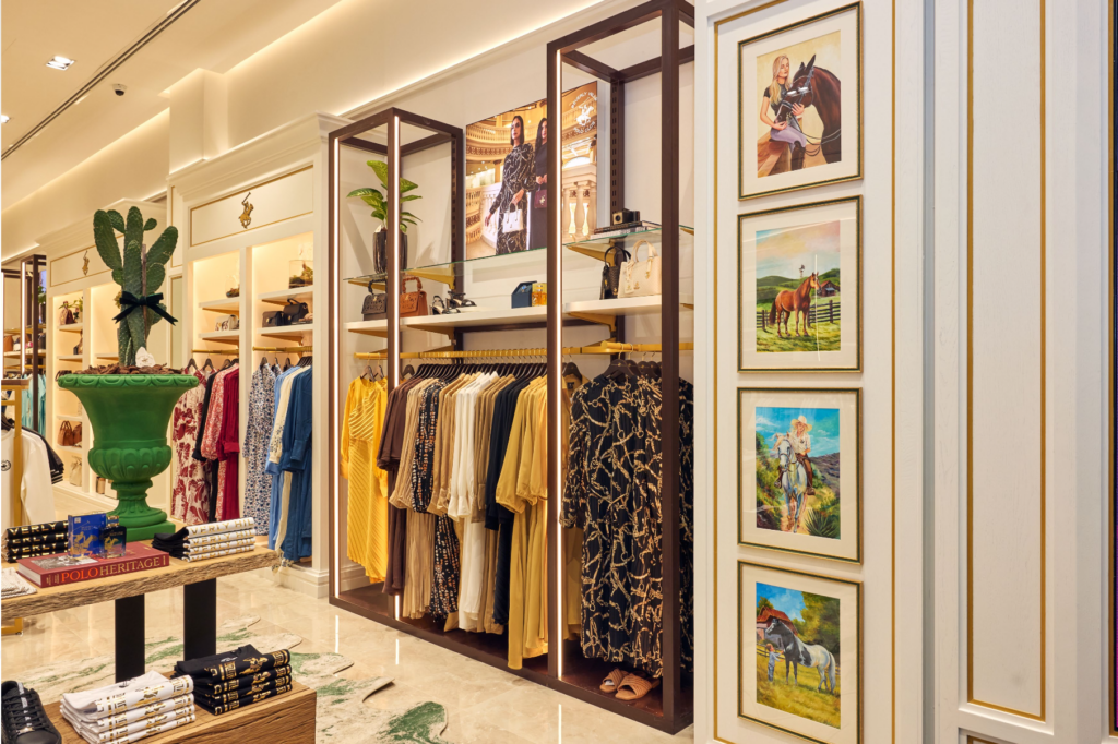 Nestled within the elegant Beverly Hills Polo Club showroom at City Centre Mirdif, Dubai, my latest series of polo-inspired acrylic paintings adds a vibrant touch to the retail space